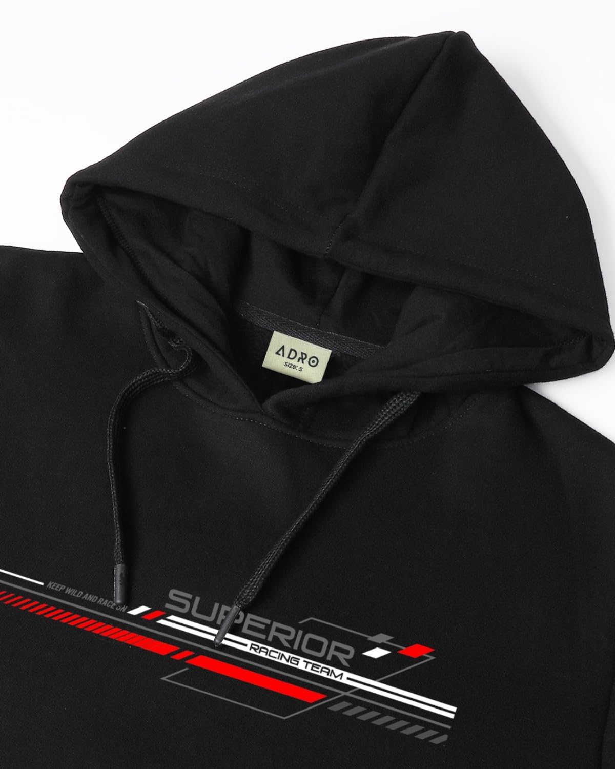 ADRO Hoodies for Men | Printed Regular Fit Hoodie | Cotton Hoodie | Mens Hoodies | Sweatshirt for Men | Hooded Hoodie | H24-RAC-