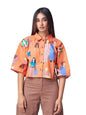 Greciilooks Oversized Shirt For Women  Korean Casual Short Sleeve Loose Fit Top | Plus Size Summer Wear For Girls & Women