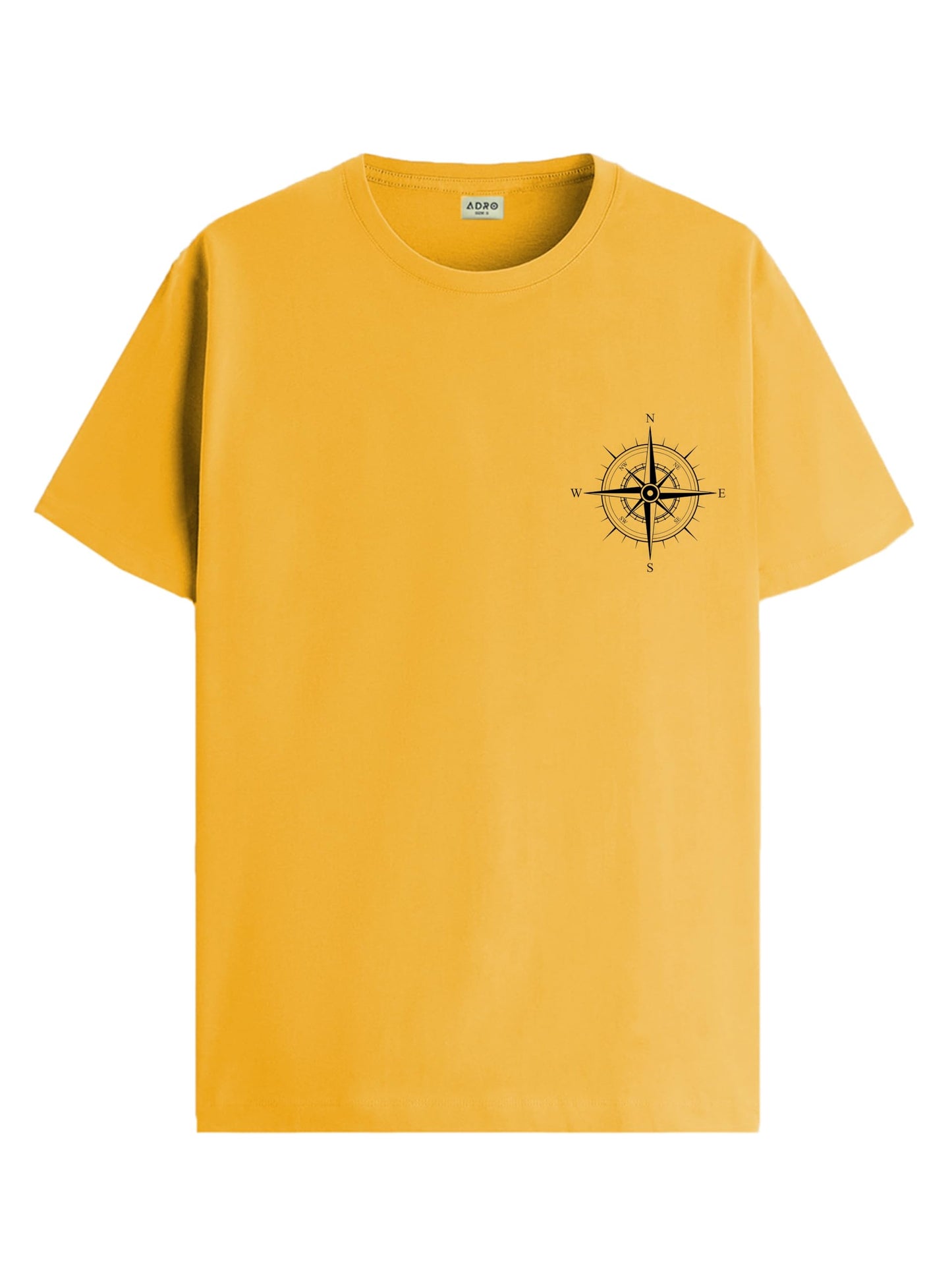 ADRO Tshirt for Men | Printed T Shirt for Men | 100% Cotton Tshirt | Graphic Printed T-Shirt | Chest Printed Tshirt | Unisex Tsh