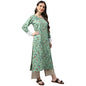 idaLia Multicolour Bird Print Rayon Kurta