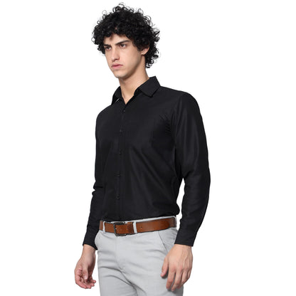 Tee Projekt Premium Plain Cotton Shirt for Men | Cotton Shirt | Casual Shirt | Solid Shirt | Full Sleeves | Formal Shirt (SFA-ST