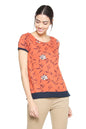 Allen Solly Women Regular Fit Cotton T-Shirt