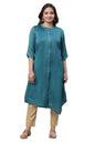 Aurelia Women Kurta 23AUA14178-704226-Blue-XS Teal