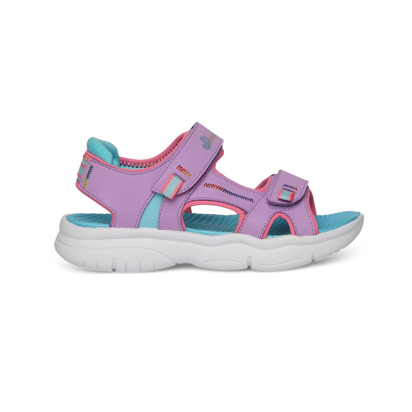 Skechers Girls Flex Splash Vibrant Mood Sandals & Floaters