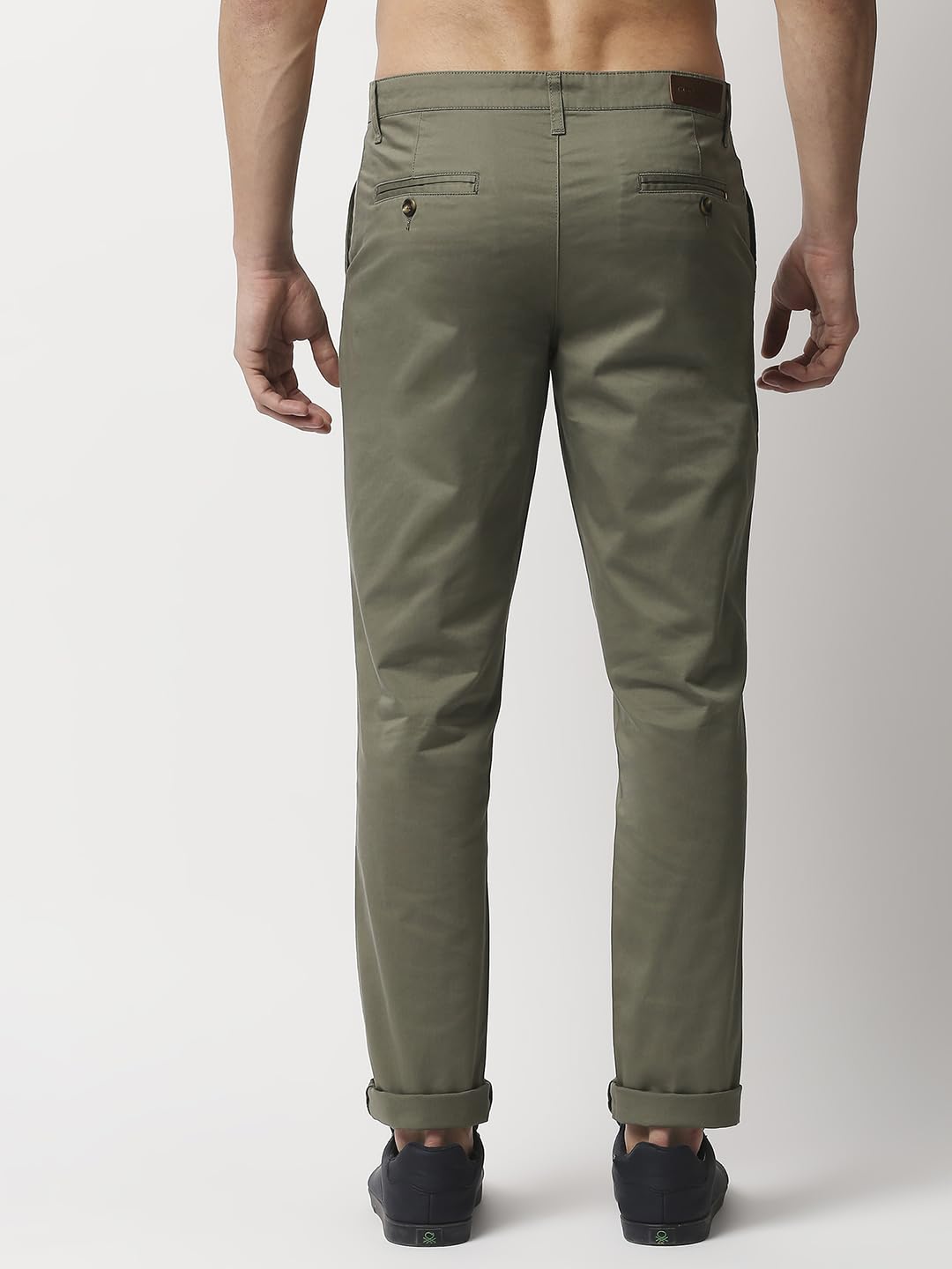 Thomas Scott Men Millennium Slim Fit Chino Pants Olive