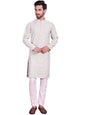 Jompers Mens Chikankari Embroidered Kurta Pyjama Set