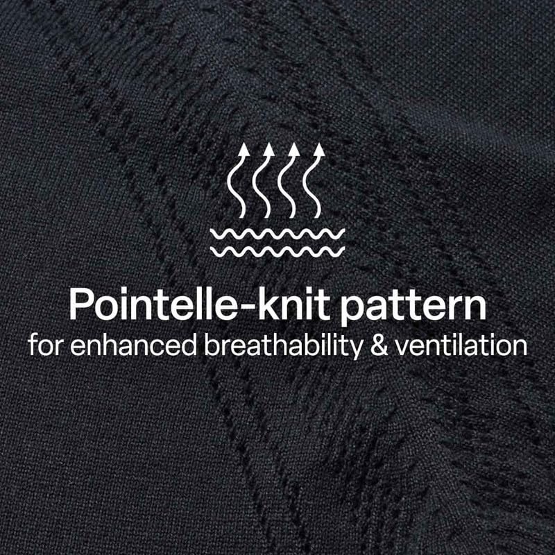 BlissClub Pointelle at-Ease CottonKnit Top | 100% Cotton top| Breathable | Ventilation Panels | Short Sleeves
