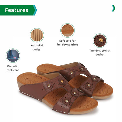 Ortho Joy Doctor Slipper For Women Fancy || Orthopedic WomenS Slipper || Comfortable Regular Wear Slippers For Women