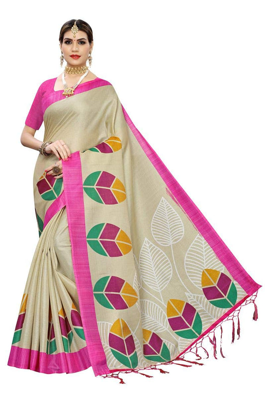 Anni Designer Womens Art Silk Saree (BAGHBAN Pink