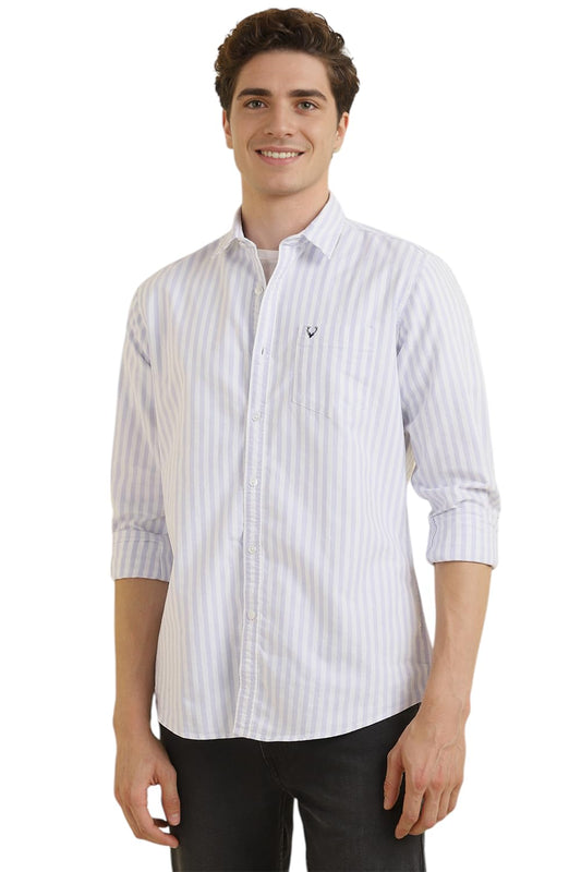 Allen Solly Men Regular Fit Striped Cotton Shirt
