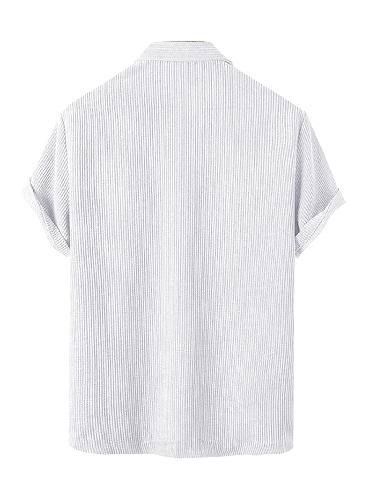 Nobel Monk MenS Solid Casual Shirt |Half Sleeve | Regular Fit |Stylish Shirt For Men White