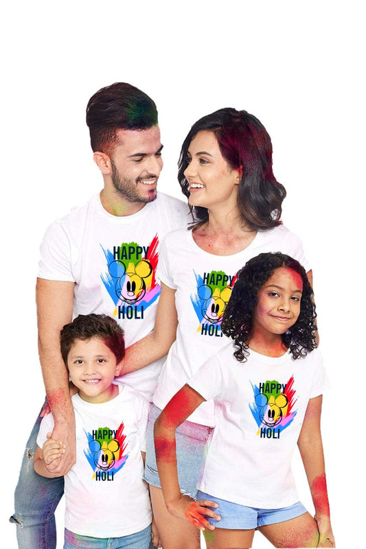 Bon Organik Happy Holi Disney Tshirts Family