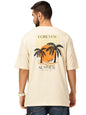 Thomas Scott Mens Oversized Fit T-Shirt (TSKOversized_Beige Forever