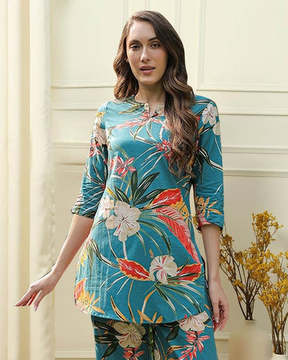 I Enterprise WomenS Cotton Tunic Knee-Length Dress (Y1_Inco-044_Multicolor7