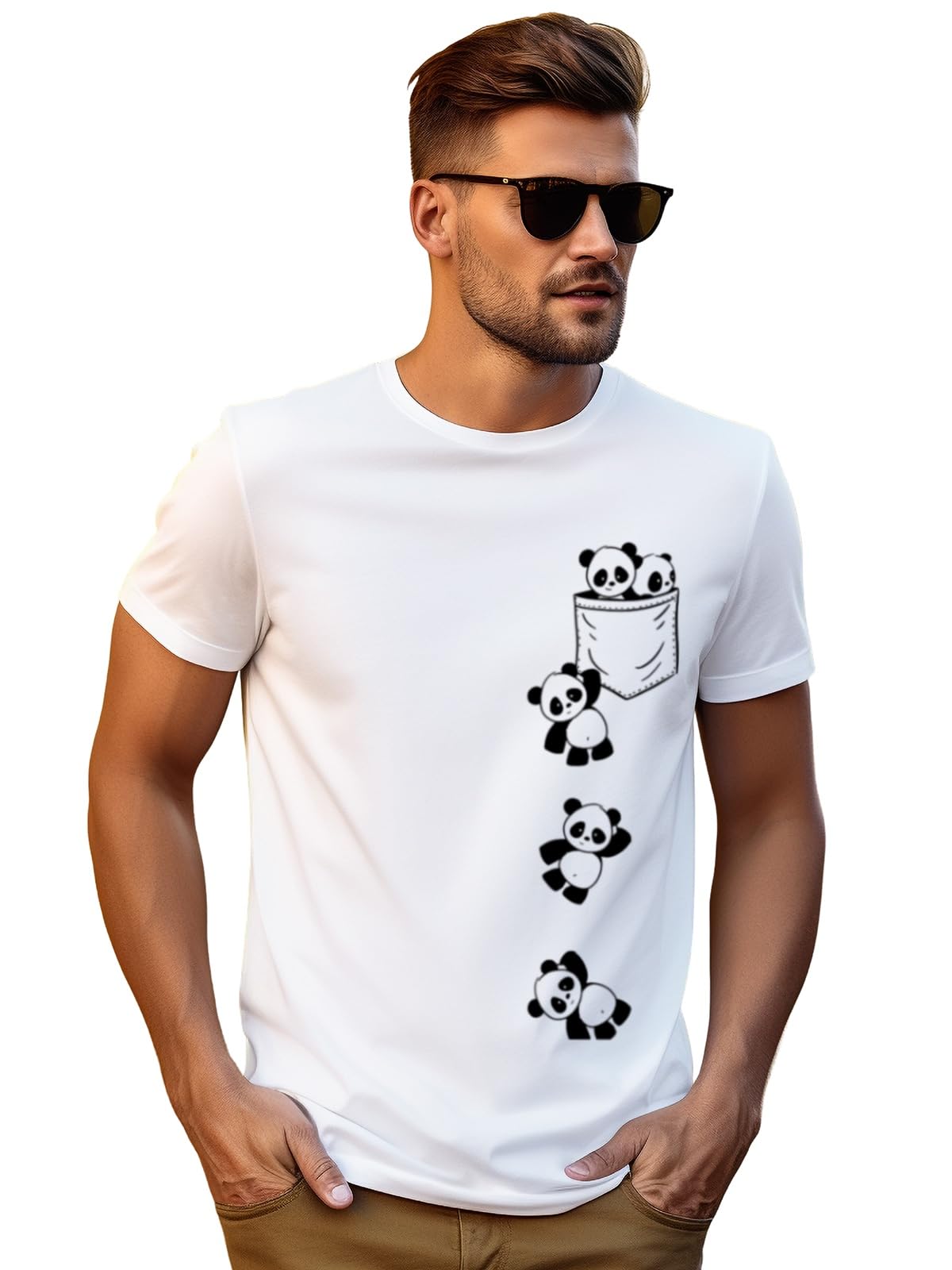 ADRO Tshirt for Men | Printed T Shirt for Men | 100% Cotton T-Shirt |Printed T Shirt | T-Shirts | RN24-POC