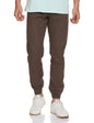 The Indian Garage Co Men Slim Fit Solid Mid-Rise Joggers Grey
