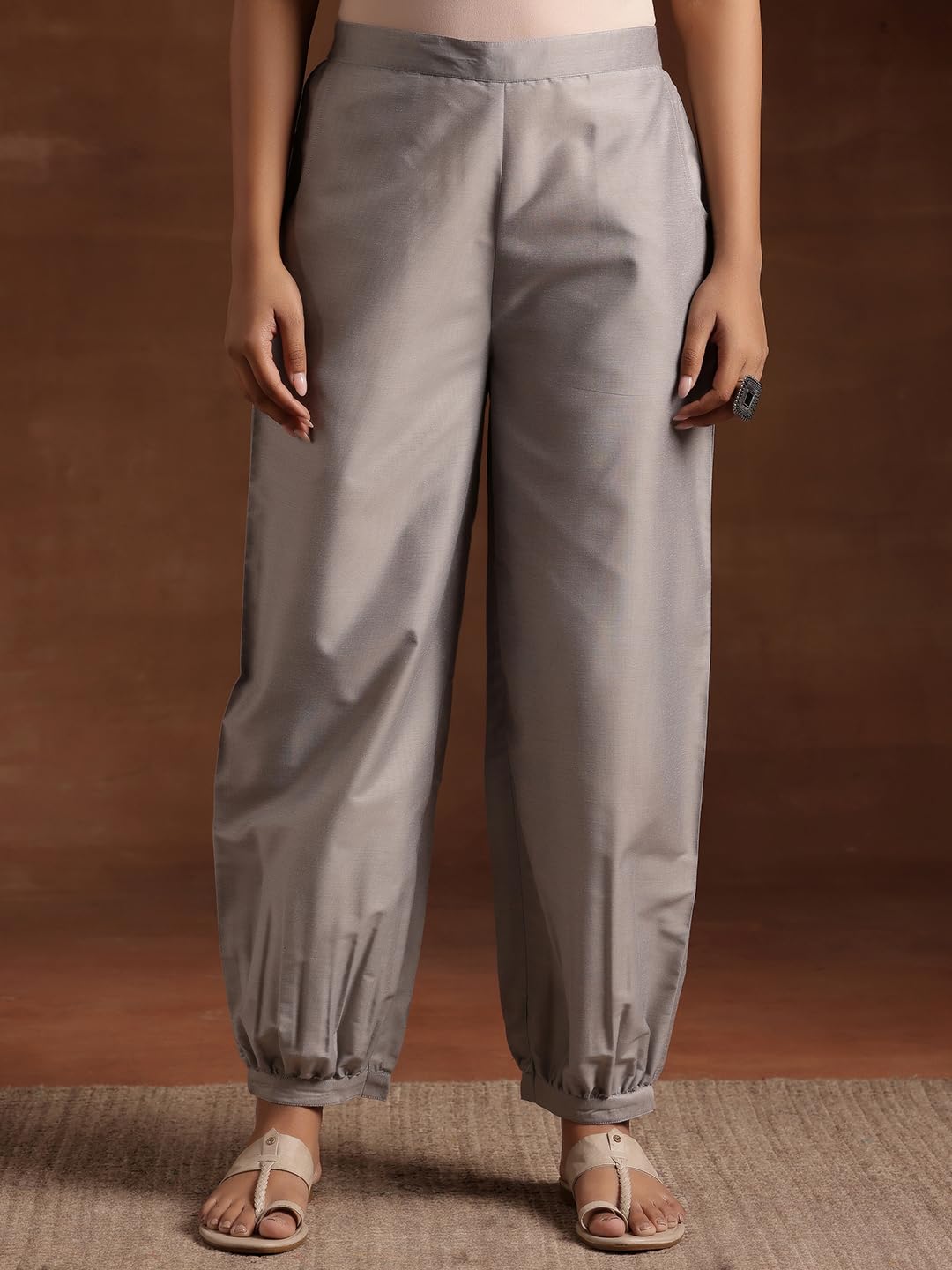 Libas WomenS Regular Casual Pants (Pl1578 Grey