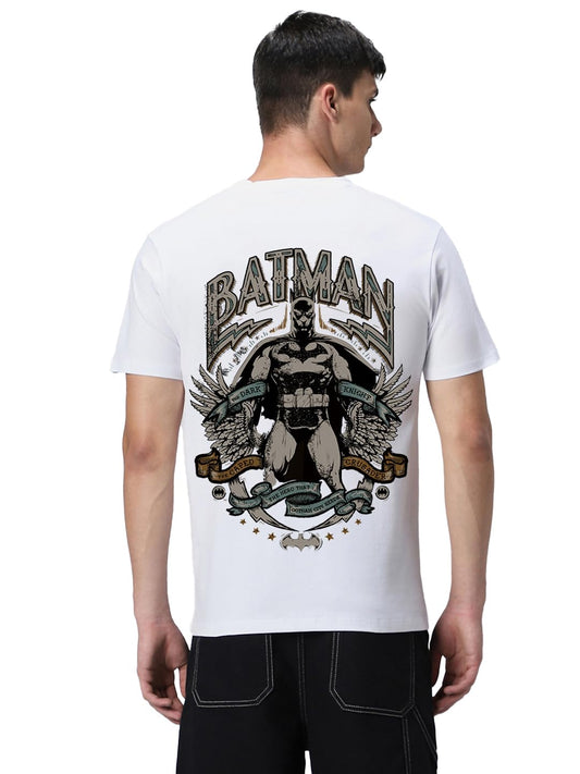 Bewakoof Official Dc Merchandise MenS Graphic Print Regular Fit Half Sleeve Round Neck Cotton T-Shirt_592035_White_3Xl