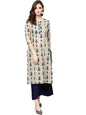 rytras Women's Cotton Printed Straight Kurta Pant Set