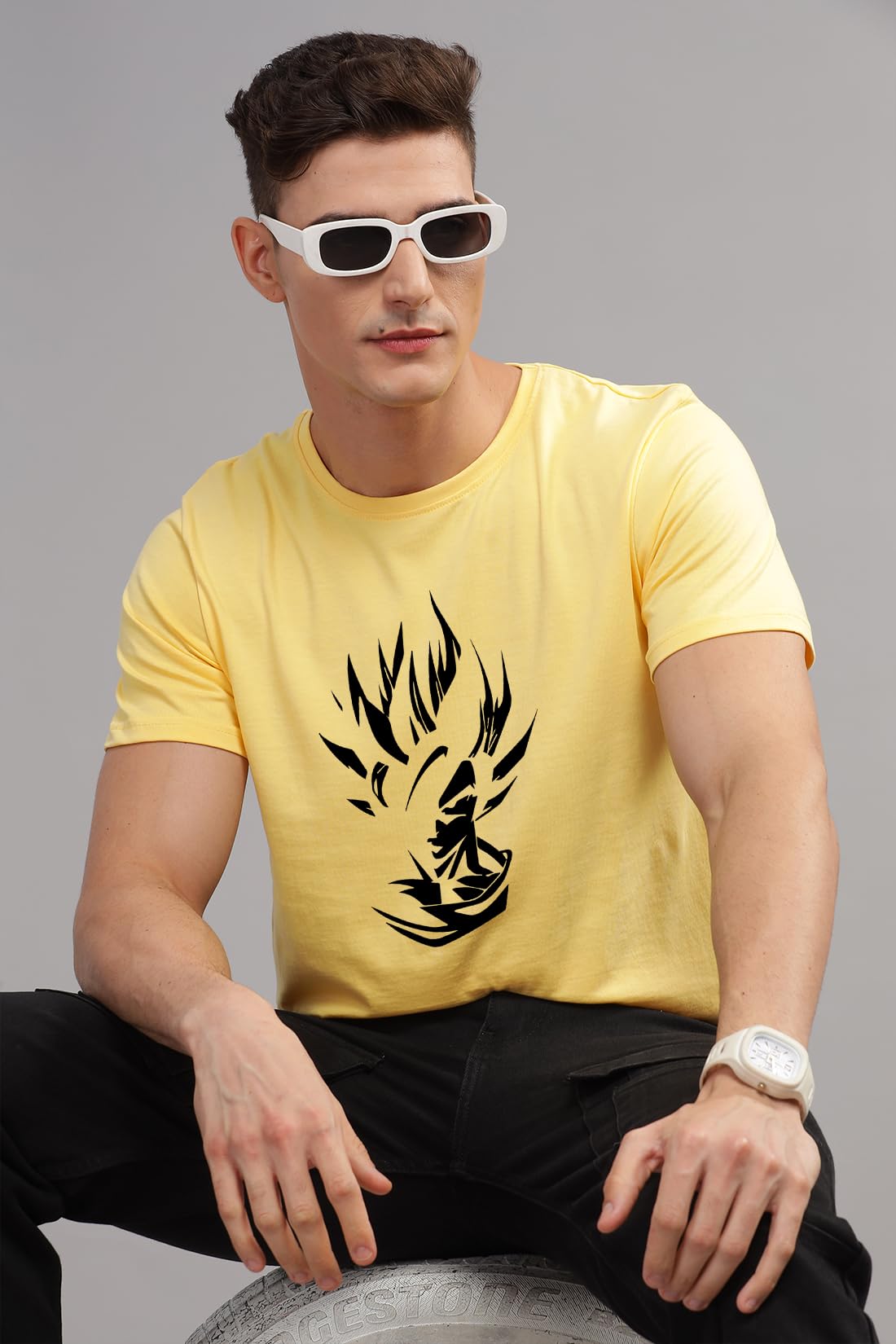 ADRO Tshirt for Men | Printed T Shirt for Men | 100% Cotton T-Shirt |Printed T Shirt | T-Shirts | RN24-GOK