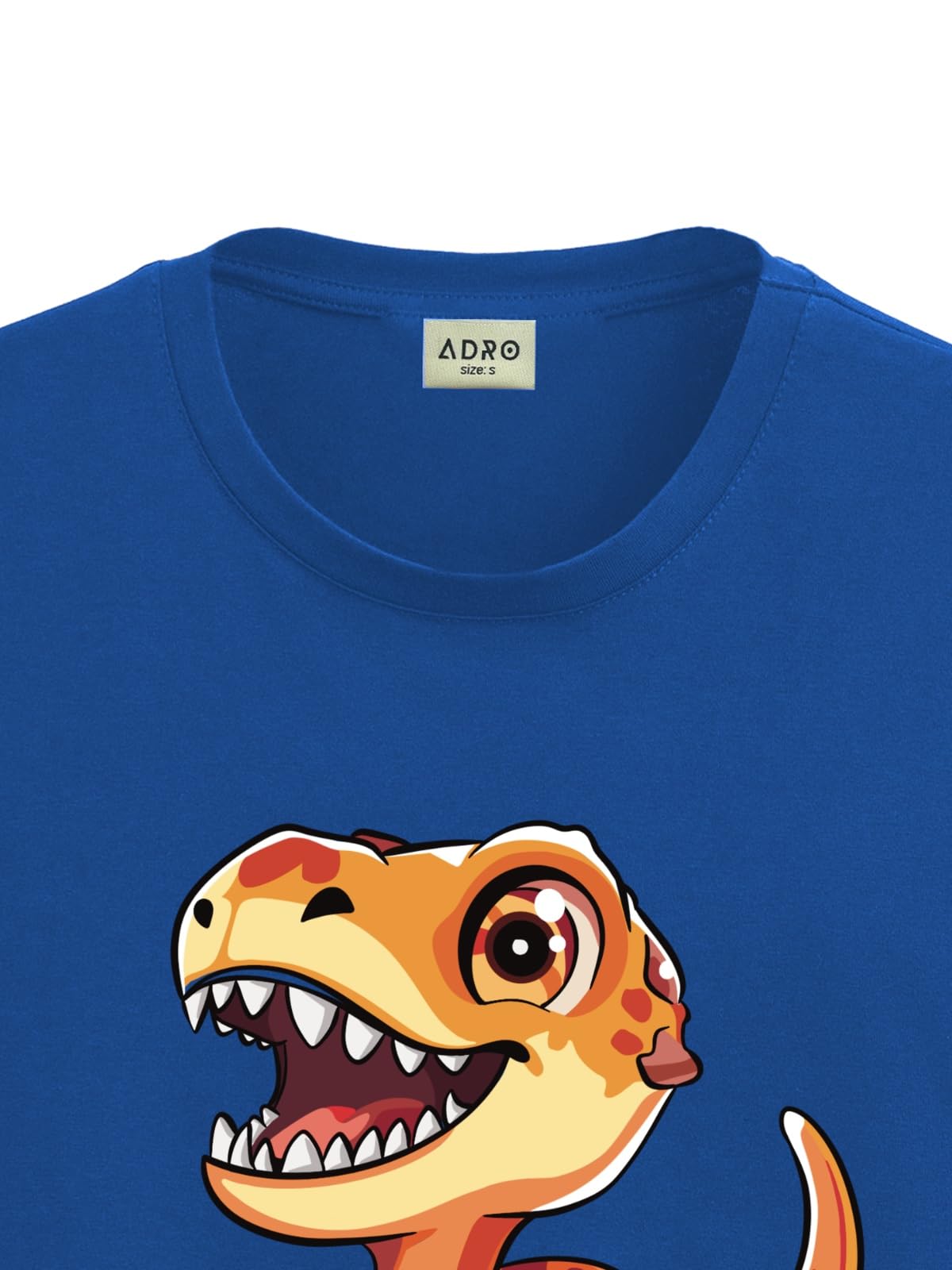ADRO T Shirts for Boys & Girls || Dinosaur Printed T-Shirt || Ages 3-14 || 100% Cotton Round Neck Tshirt for Boys & Girls||KRN-D