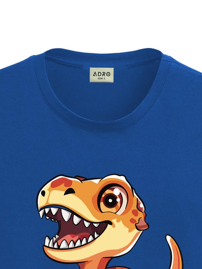 ADRO T Shirts for Boys & Girls || Dinosaur Printed T-Shirt || Ages 3-14 || 100% Cotton Round Neck Tshirt for Boys & Girls||KRN-D