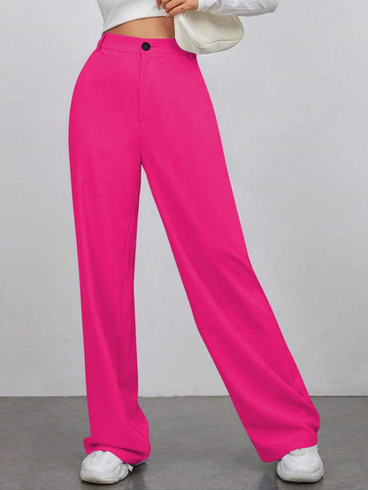Toochki Trouser for Women | High Waist Trousers for Womens | Summer Track Pants | Casual Lycra Pant | Pink