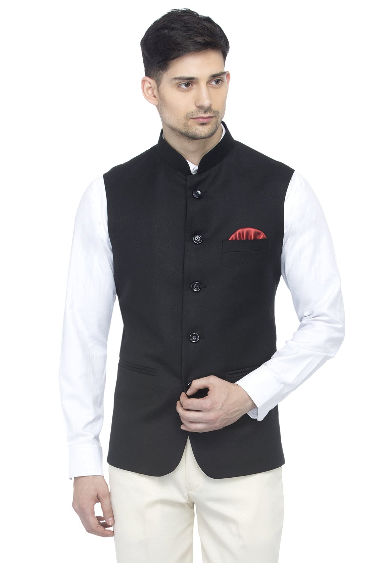 Favoroski Bandhgala Sleeveless Jackets Ethnic Men'S Wear Waistcoat