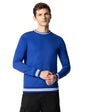 FYLTR Mens Crewneck Sweatshirt with Stripe Rib Detail - Full Sleeve | Utility Pockets | Casual Winterwear for Men