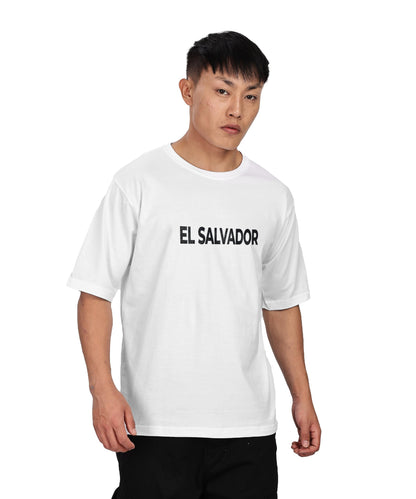 SHODOX Mens 100% Pure Cotton Relaxed Fit Drop Shoulder Premium Front & Back Printed Oversized T-Shirt (Pack of 1) White