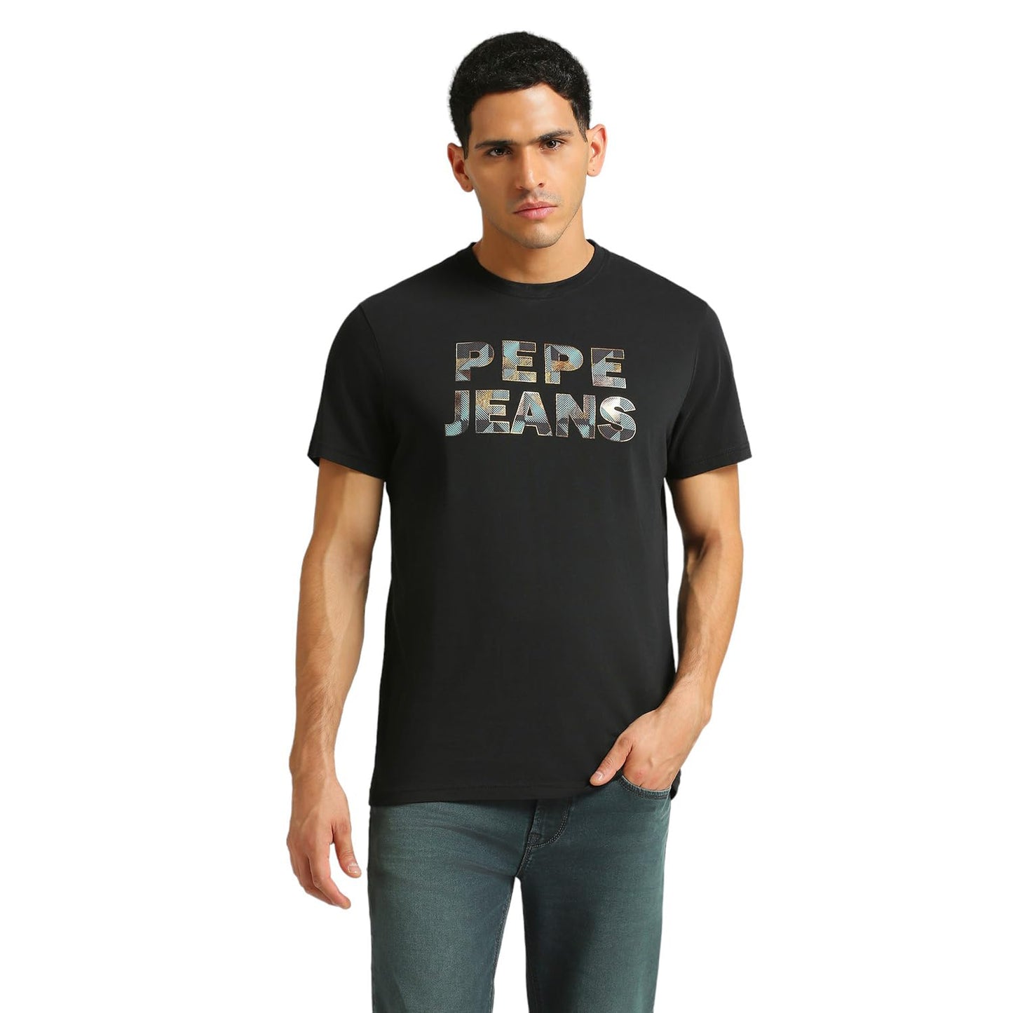 Stone Foil Printed Brand Carrier Tee