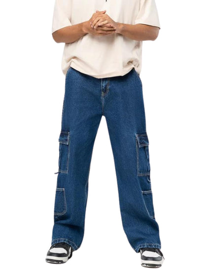 GRECIILOOKS Men Jeans | Men Jeans Pants | Denim Jeans | Baggy Jeans for Men | Cargo Jeans for Man | Stylish Jeans for Men (in, N