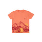 Pepe Jeans Tryver Graphic Printed T-Shirt Peach Orange