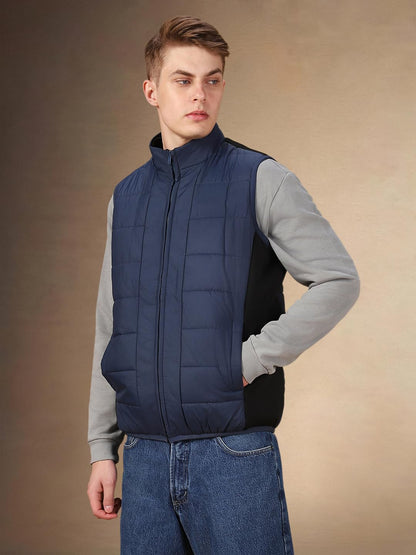 Dennis Lingo Men Solid Polyester Regular Fit Sleeveless Gilet Jacket