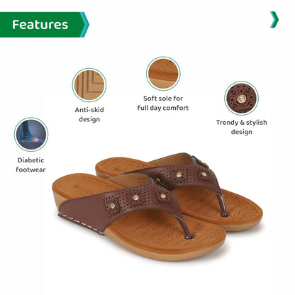 Ortho Joy Doctor Slipper For Women Fancy || Orthopedic WomenS Fashion Slipper || Comfortable Slippers For Women