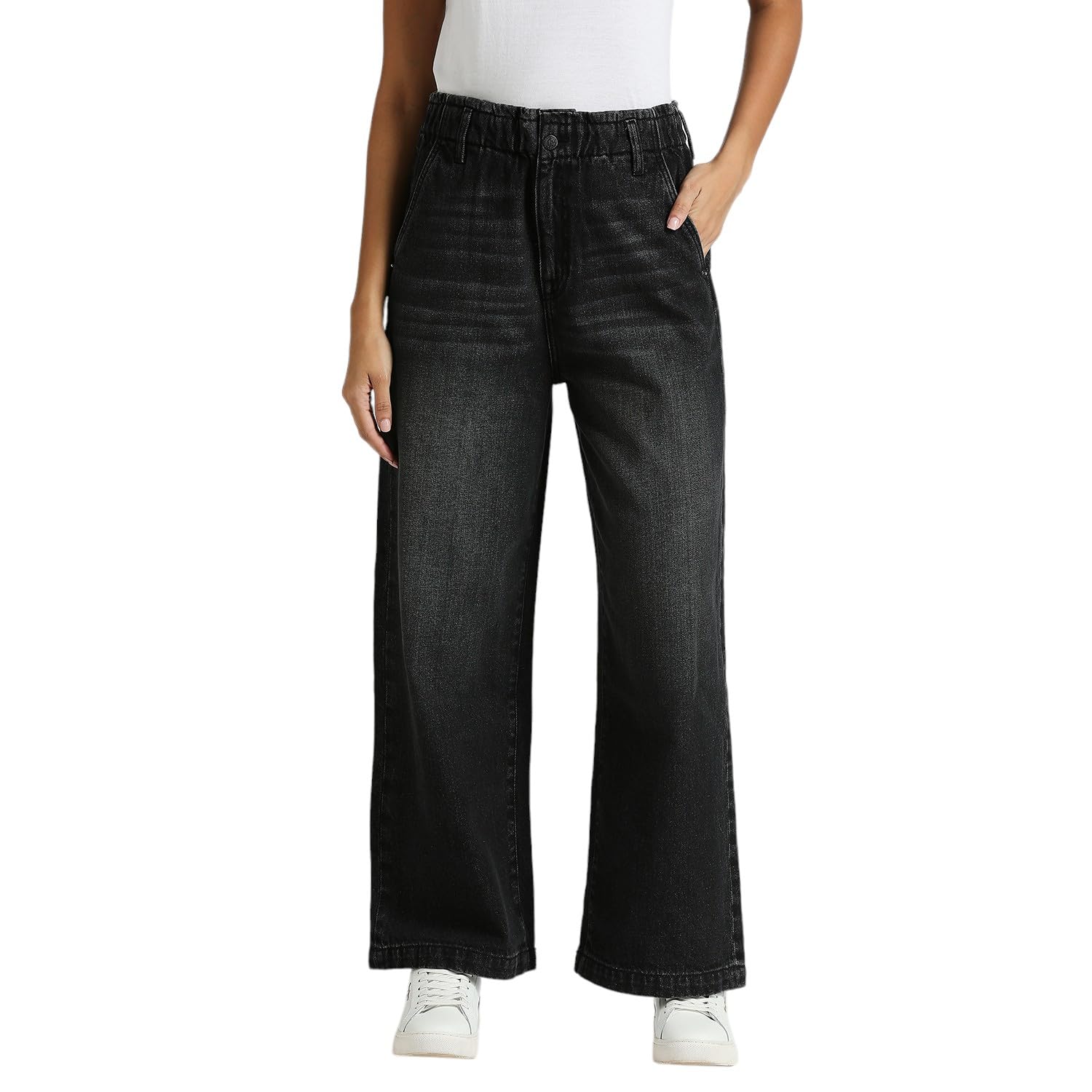 Pepe Jeans WomenS Straight Jeans (Pl204904Q018_Black Used