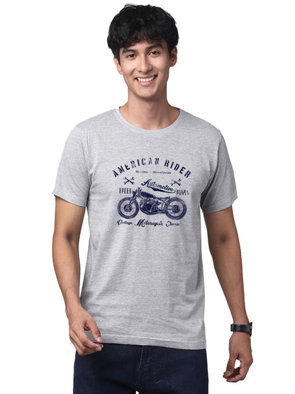 ADRO Men's Regular Fit T-Shirt (RNR-M-AME-GR)