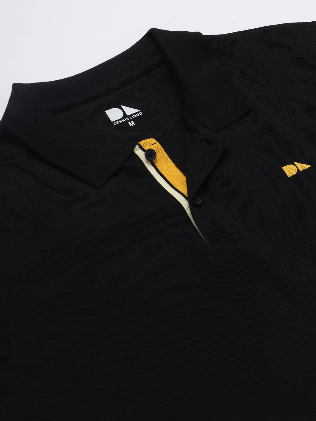 Dennis Lingo Mens Black Slim Fit Polo T-Shirt
