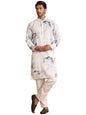 Jompers Mens Marble Printed Sequin Cotton Kurta Pyjama Set