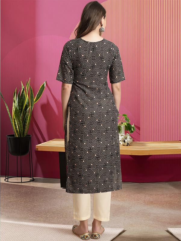 Pinkmint WomenS Crepe Kurta Pant Set Kurta Set Regular Wear Kurta Pant(Pack Of 2)