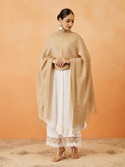 Pashmoda Women Rahmat Fine Wool Melange Stole (Size 28x80 Inches)
