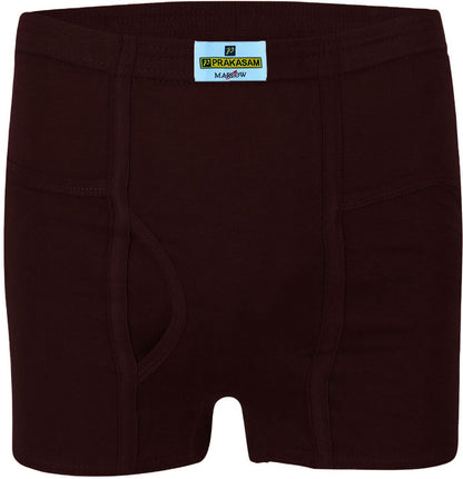 PRAKASAM COTTON Marlow Inner Elastic Pocket Trunks Combo (1X2) Pack