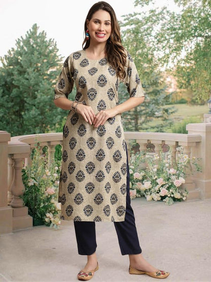 Pinkmint Straight Crepe Kurta & Pant For Women Ethnic Kurta Set For Women (Pack Of 3)