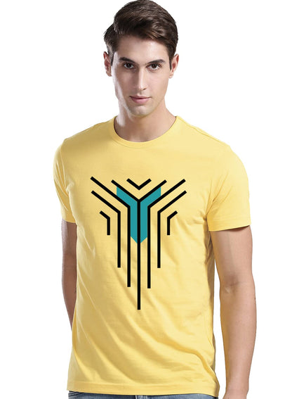 ADRO Graphic Printed Design Mens Cotton T-Shirts (R21-M-LNL)