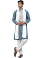 Jompers Mens Sequins Embroidered Kurta Pyjama Set With Dupatta
