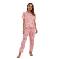 SHIENZY Womens Stylish Avacado Printed Night Suit || T-Shirt & Pyjama for Nightwear Set || Casual Lounge & Sleep Wear for Girls