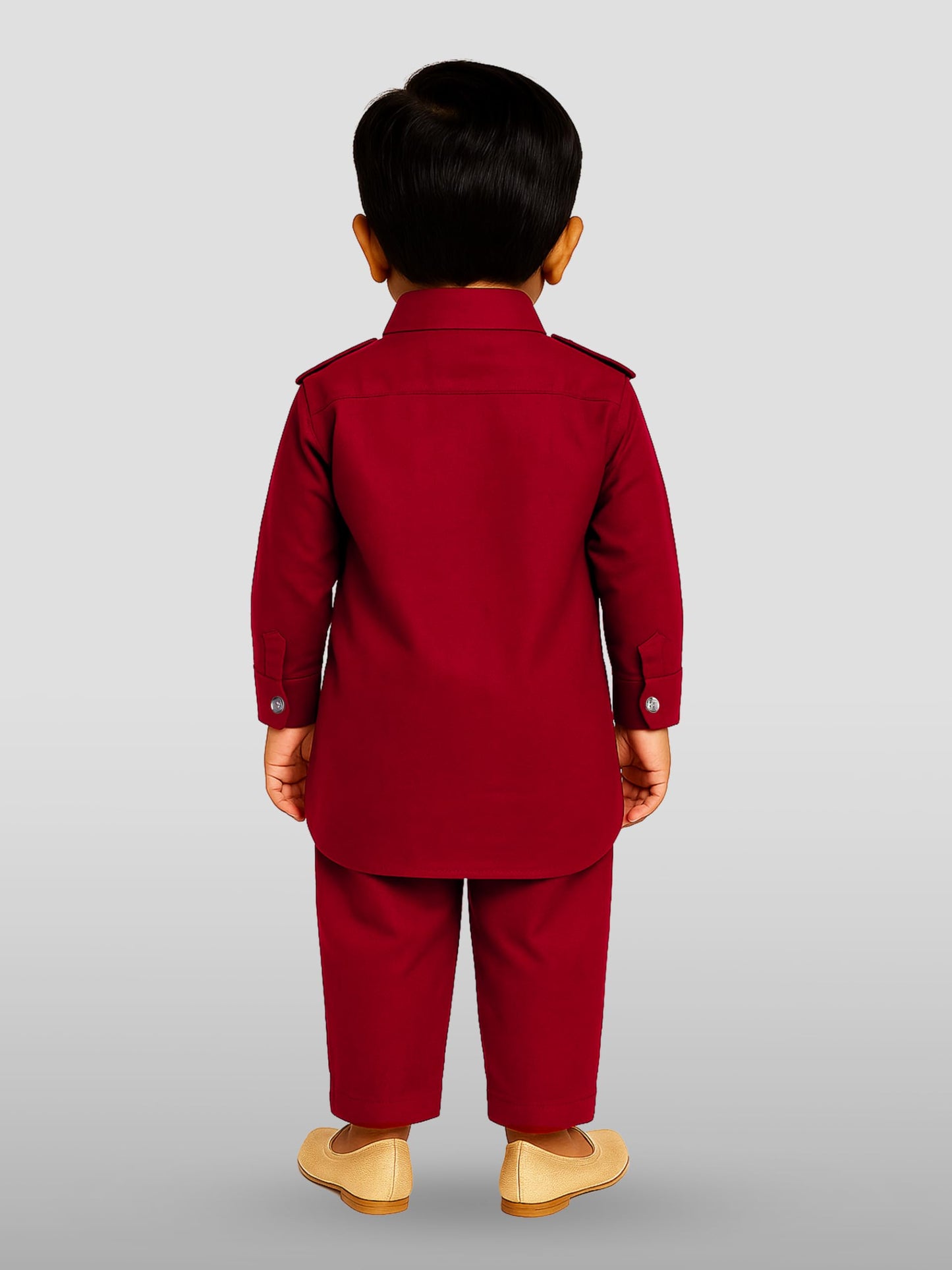 Vastramay Boys Pathani Khan Suit Set  Soft Cotton Fabric With Patiala Pyjama  Perfect For Holi & Eid