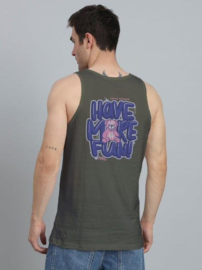 Peppyzone Mens S to 5XL Designer Men Vest Teddy Printed Cotton Sando/Baniyan/Ganji for Men and Boys - Perfect for Gym Workouts,
