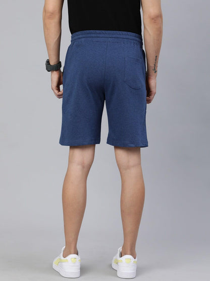 The Indian Garage Co Men Slim Fit Solid Mid-Rise Knitted Shorts