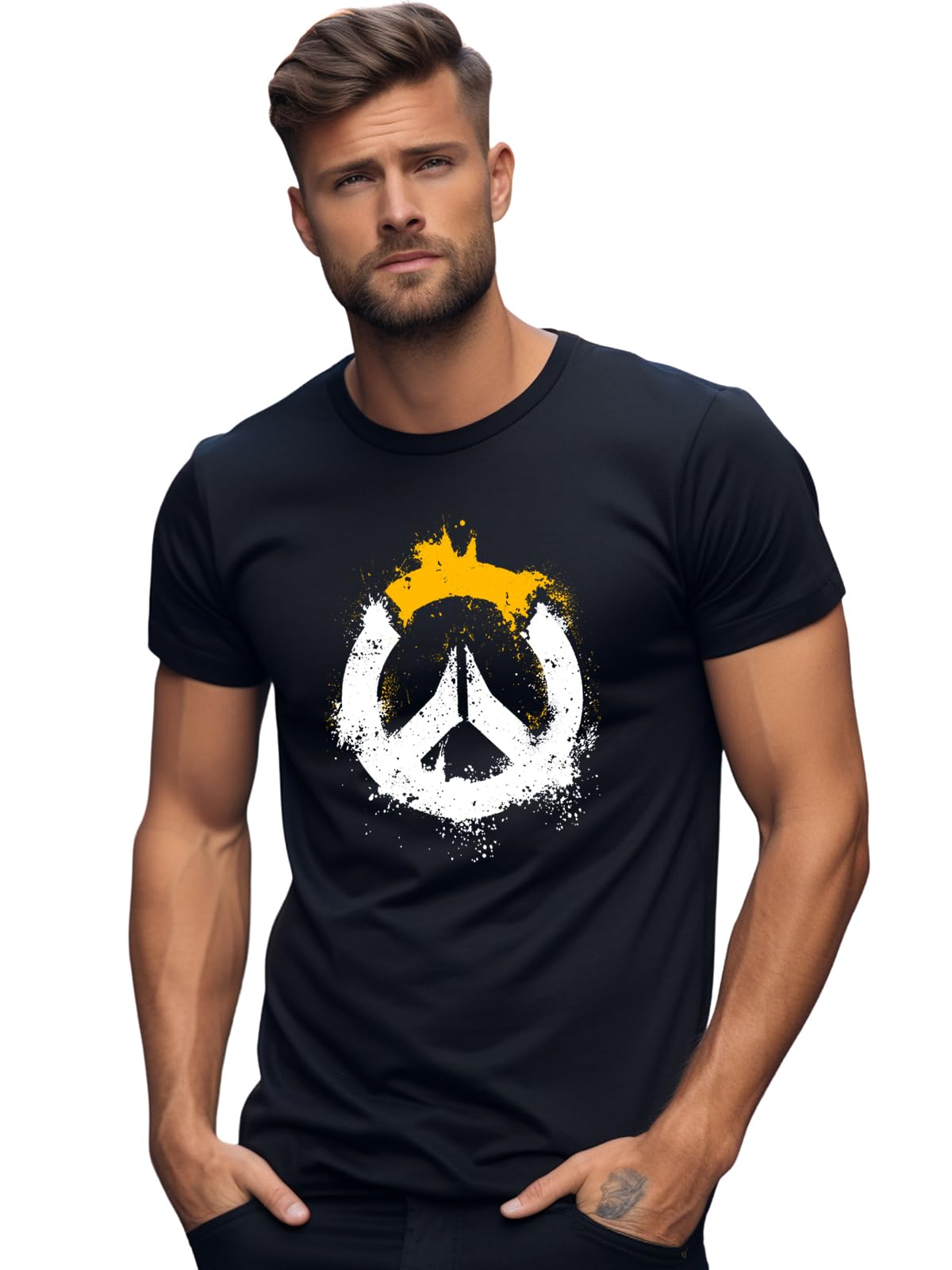Adro Mens Printed T-Shirt For Men | R22-M-Pc-Bl